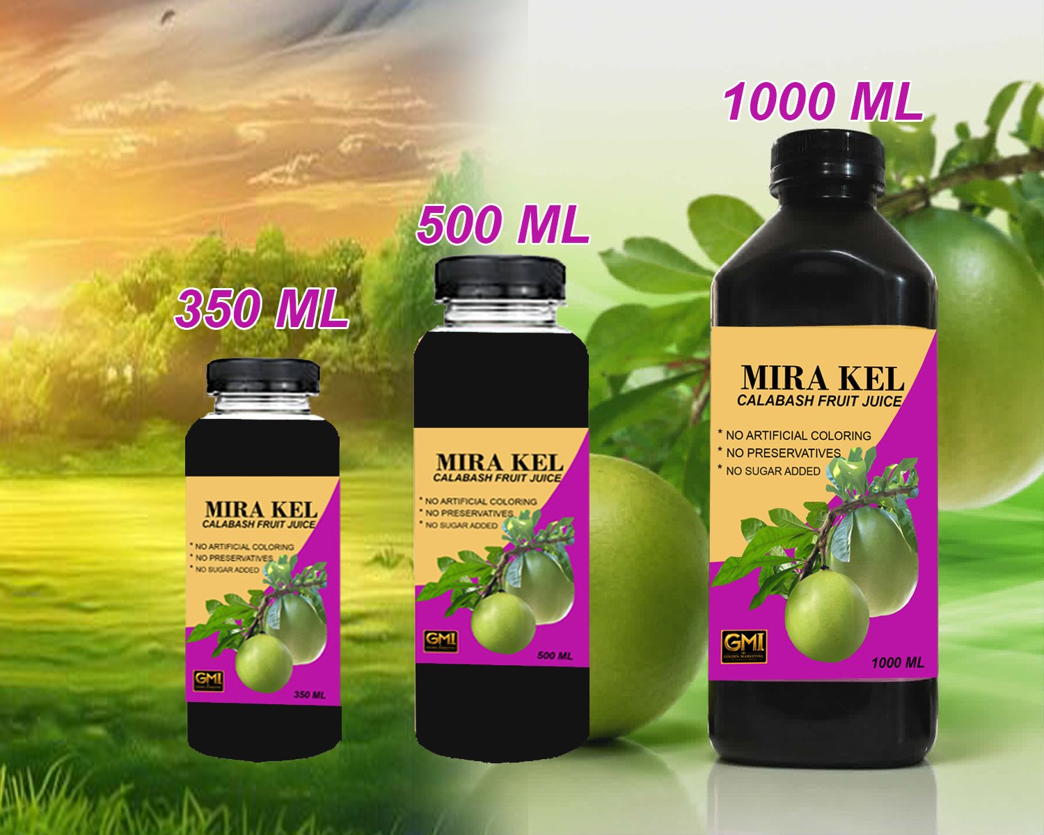 MIRA KEL CALABASH FRUIT JUICE 500 ML